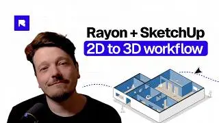 Generating Isometric Views with Rayon’s SketchUp Plugin | 2D to 3D Workflow