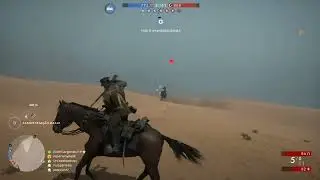 Battlefield 1 trocando tiro a cavalo