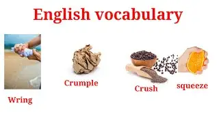 English Vocabulary | Common English words
