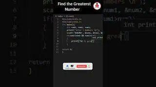 program to read three numbers and find the largest of three | BCA Expert