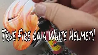 True Fire on a White Helmet!!!