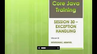 Core Java Training || Exception Handling