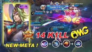 VALE EPIC SKIN : Time to Bully ! 😍 Best Build SPEED to META and Emblem Set 2023 Gameplay