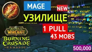 Wow TBC Classic:  Узилище 1 пулл 43 моба / the slave pens 1 pull mage / буст узилище
