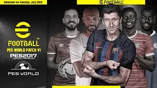 باتش الدوري المصري 2023 أحدث الأنتقالات والأطقم والأوجة لبيس 2017-PES WORLD PATCH 2023 V1