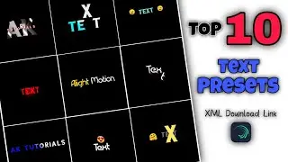 Text Preset Alight Motion 🔥| Alight Motion Typing Effect | XML Link