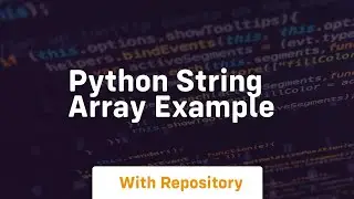 python string array example