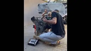 сборка мотора с женой 👻 6V1D Rodeo