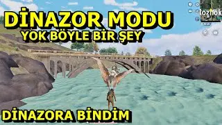 YENİ DİNAZOR MODU !  UÇAN DİNAZORA BİNDİM OHA  PUBG MOBİLE