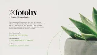 Photography | Portfolio | Product Showcase & Catalogue PowerPoint Presentation Free