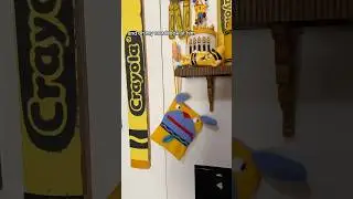 Adding some funky finds to the dandelion crayon wall! 