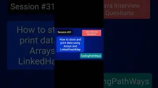 How do you store and print data using two String[] arrays and LinkedHashMap in Java?