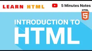 Learn HTML step by step for beginners | 5 Minutes Notes