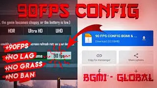 PUBG MOBILE 90FPS CONFIG - PUBG MOBILE LAG FIX #pubgmobile