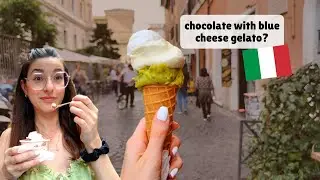 Weird Gelato flavors in Rome | Vlog