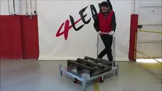 Lean Manufacturing - 4Lean - PalletContainer Straight Shelve Single Base Plate None 4 Sides Car