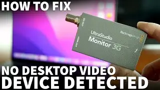 Black Magic Ultra Studio Monitor 3G Setup - No Desktop Video Device Detected Error Premiere Pro Fix