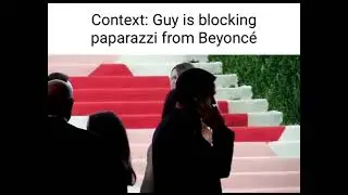 Funny: Person On Phone Blocks Paparazzi From Taking Pics Of Beyonce