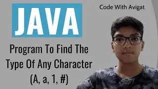 Program To Find The Type Of Any Character (A, a, 1, #) | Java Tutorial