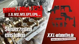 Steuerzeiten einstellen bei BMW. Motorcode N12, N13, N14, N16, N18, EP3, EP6 (auch Mini, PSA, Opel)