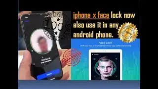 How to UNLOCK your Phone with FACE like iPhone X 😱 iPhone FACE ID ON ANDROID! - HINDI