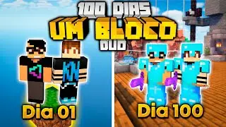 SOBREVIVI 100 DIAS EM UM BLOCO EM DUO NO MINECRAFT - O FILME