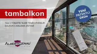 Tambalkon   VertiFlex All Clean   Tam Otomatik Temizlenebilir Balkon Camlama Sistemi