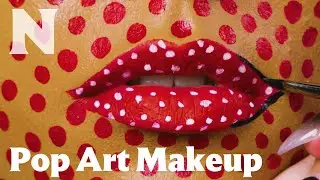 How to create pop art makeup inspired by Roy Lichtenstein