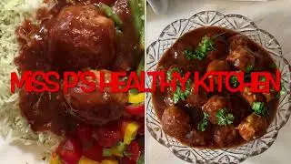 How To Make Pineapple 🍍 Mango 🥭 Turkey Meatballs