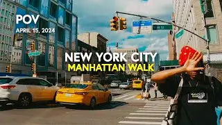🚕 POV NEW YORK CITY Streets: Walking Tour in Midtown Manhattan, NY, USA / Monday Afternoon #nycwalk