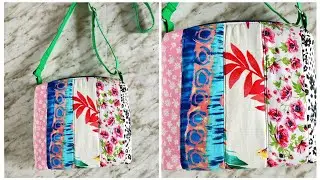 Hicimos este bolsito reciclando telas, aprende cómo #Tutorial