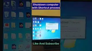 👍🔥Shutdown computer with shortcut process #shortvideo #shorts #ytshorts #youtubeshorts