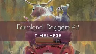 Painting time lapse: Farmland Raggare #2