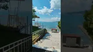 Дорога на пляж базы отдыха 
