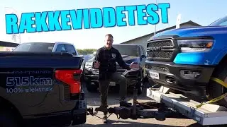 Den ultimative trailertrækker eller ubrugelig rækkevidde?? Ford F-150 Lightning trailer test!
