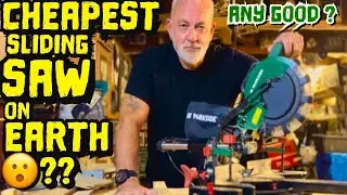 PARKSIDE SLIDING COMPOUND MITRE SAW - CHEAP 😮 UNBOX - USE - REVIEW