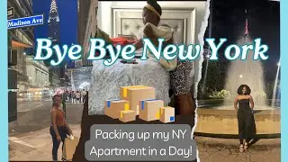 Moving Out of My New York Apartment in 1 Day | Short term housing - Cleaning, Packing, Bye Bye NY