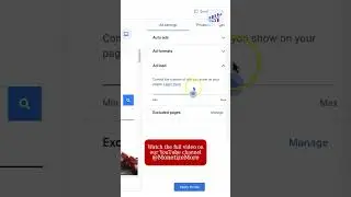 How to Customize AdSense Auto Ads #ytshorts
