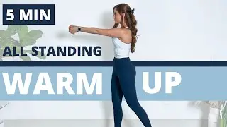 5 Min LOW IMPACT Standing Full Body Warm-Up Before Workout