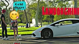 #prank #golddigger #Lamborghini #million Epic gold digger prank with Lamborghini