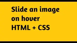 Slide an Image on Hover Using a CSS Transition