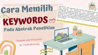 ✨Cara Memilih Keywords/Kata Kunci pada Abstrak Penelitian Jurnal, Skripsi, Tesis & Makalah 📝🌷