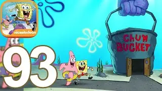 SpongeBob Patty Pursuit - A Very Special Day Downtown Folks Walkthrough Video Part 93 (iOS)