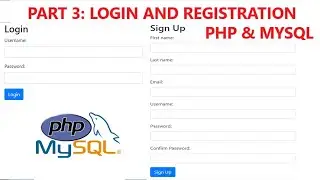 Part 3: Complete Login and Registration form using PHP and MySQL database