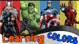 Учим цвета с супергероями!  Learning colors with superheroes!