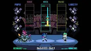 Deltarune raise up your bat minigame full combo
