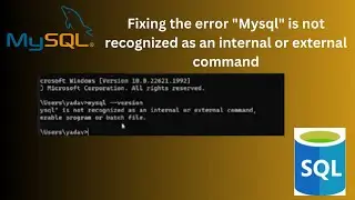 Fix 'mysql is not recognized' Error on Windows (Simple Steps)