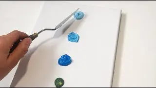 Easy Abstract Painting Landscape #1 | Acrylic Painting Techniques | Satisfying Demonstration