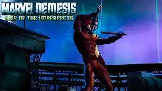 Marvel Nemesis: Rise of the Imperfects | Daredevil Finishers in all Characters (The Bridge)