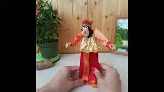 Баба Яга из мультика про домовенка Кузю + котик!
